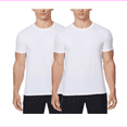 thumbnail image 1 of 32 DEGREES Cool Mens 2 Pack Short Sleeve Crew Neck T Shirt (Large, White), 1 of 2
