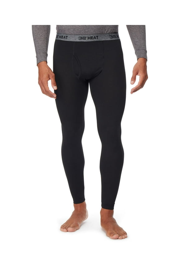 HEAT Intimates Black Leggings Thermal Underwear XL