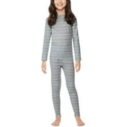 32 DEGREES Kid's Heat Base Layer Set, Size Medium, Gray Snowflake