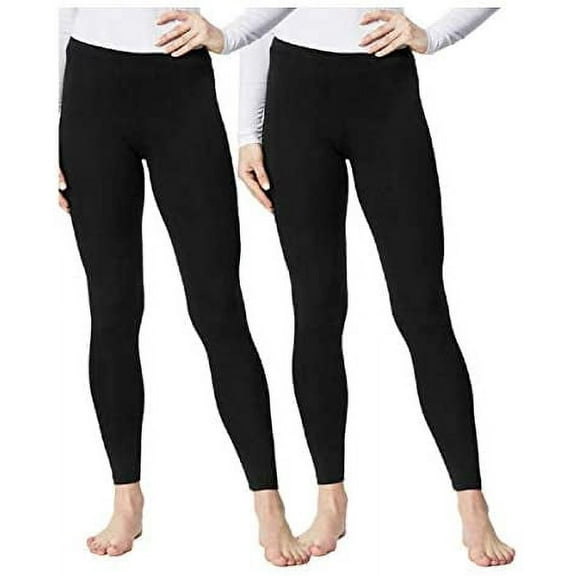32 DEGREES Ladies' Base Layer Heat Pant 2-Pack (XL, Black)