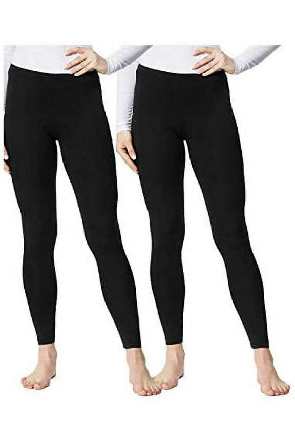 32 DEGREES Ladies' Base Layer Heat Pant 2-Pack (XL, Black)