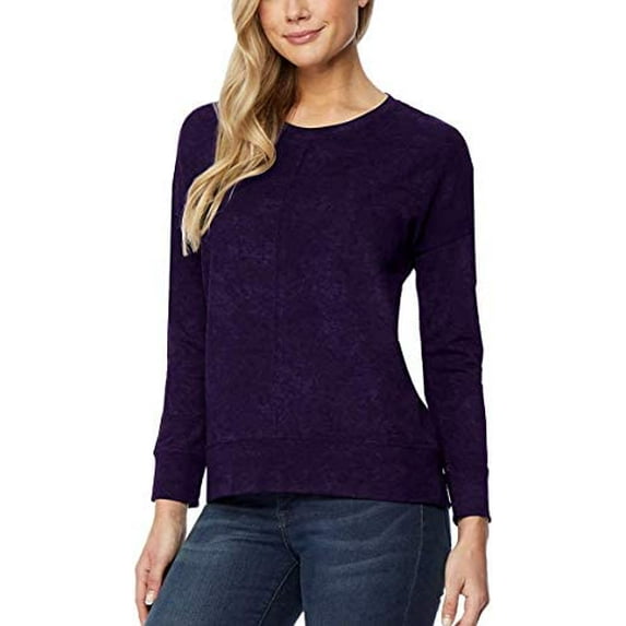 32 DEGREES Ladies' Crew Neck Stretch Comfort Lightweight Warmth Fleece Pullover