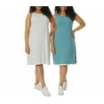 thumbnail image 1 of 32 DEGREES Ladies' Reversible Dress (Heather Green & Heather White, Large), 1 of 2