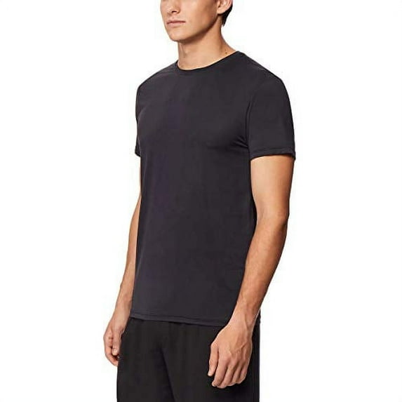 32 DEGREES Men's Air Mesh Tee 4-Pack (Black, Large)
