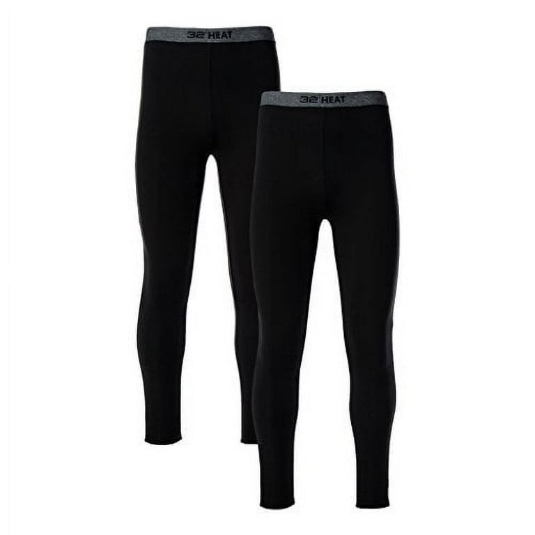 32 Degrees Women's 2 Pack Performance Ultra Light Thermal Baselayer Legging  Pant, Black/Black, Small at  Women's Clothing store