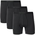 thumbnail image 1 of 32º DEGREES Mens  3 Pack Active Mesh Boxer Brief (Black/Black/Black,M), 1 of 4