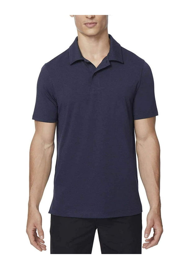 Cool Men's Short Sleeve Polo Shirt (Stormy Night, X-Large)