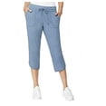 thumbnail image 1 of 32 DEGREES Pull On Capri Pants, Heather Indigo Coast (X-Large), 1 of 4