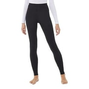 32 DEGREES Women's 2 Pack Performance Ultra Light Thermal Baselayer Legging Pant, Black/Black, Medium