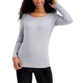thumbnail image 1 of 32 DEGREES Womens Base Layer Scoop-Neck Top, 1 of 6