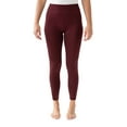 thumbnail image 1 of 32 DEGREES Womens Fleece Leggings,1-Piece Size Large Color Maroon, 1 of 1