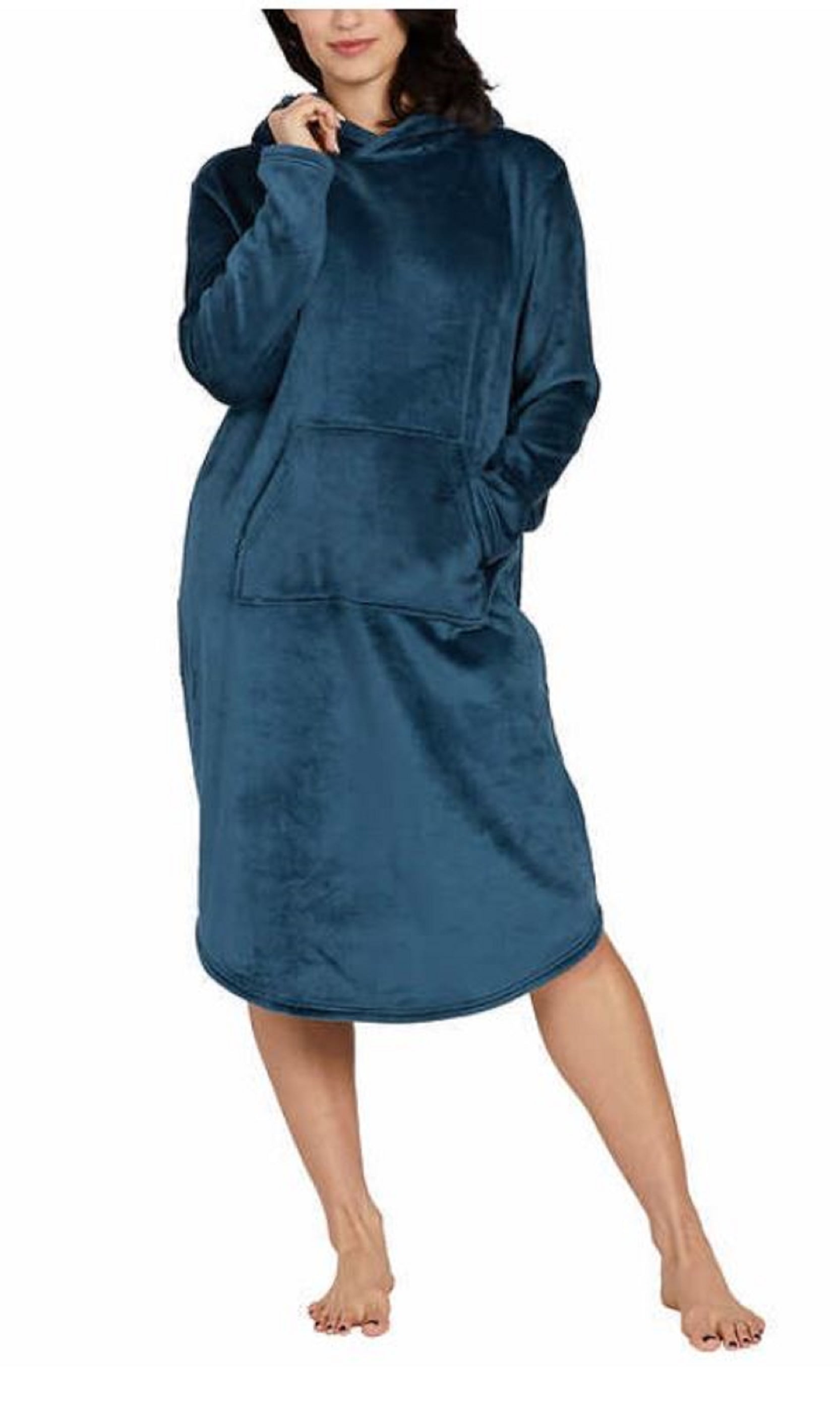 32 DEGREES Womens Hooded Lounger Hoodie,Deep Baltic,Small/Medium -  Walmart.com
