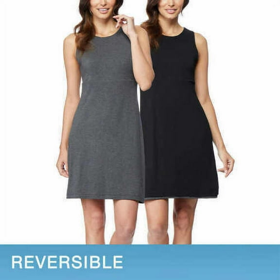 32 DEGREES Womens Reversible Dress with Wide Stripes;Medium