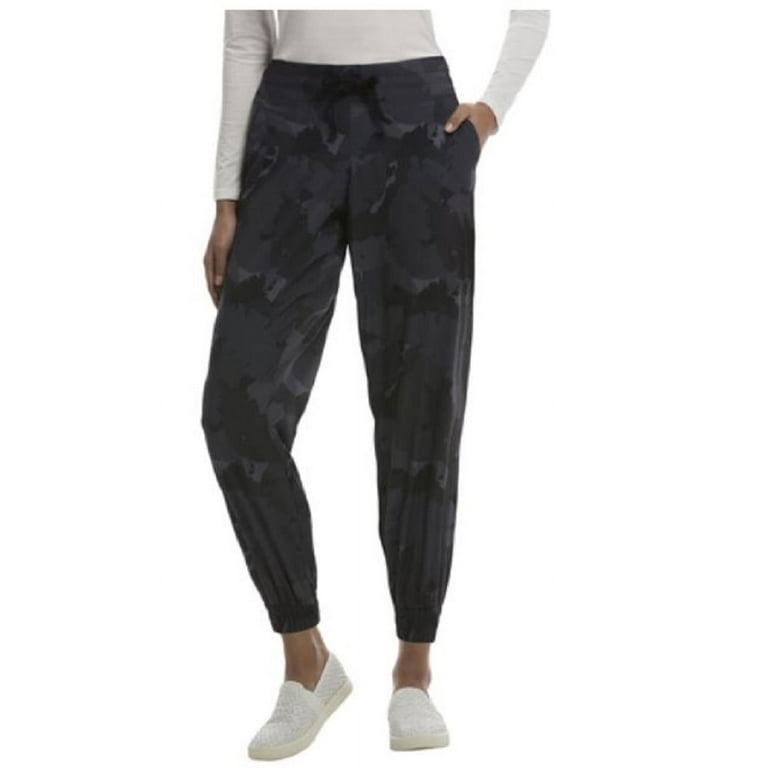 32 Degree Cool Women's Jogger Pant (Large, Navy Palm Camo)