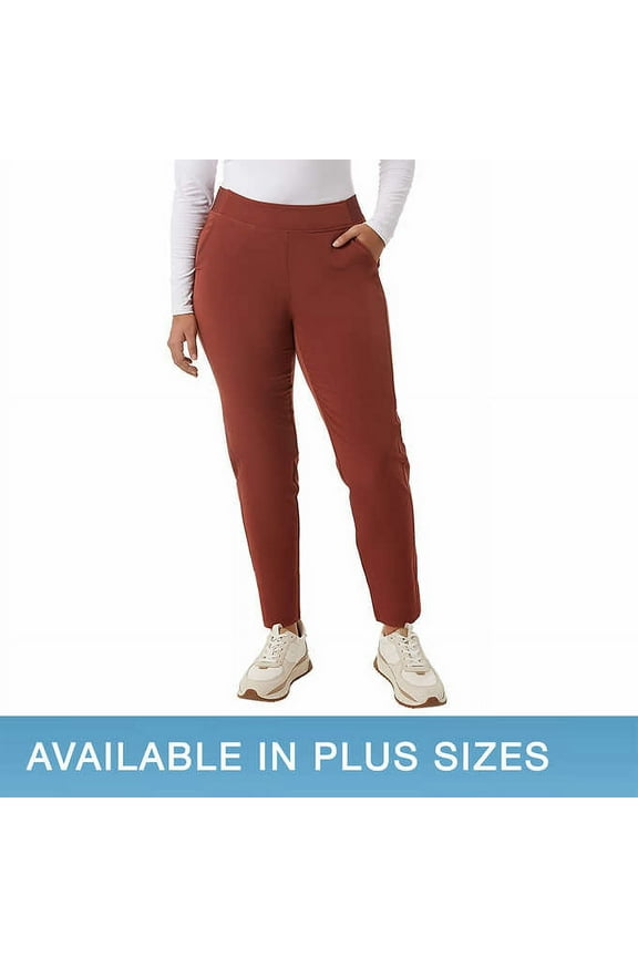 Cool Ladies' Pull-On Comfort Pant, Brown Sable Large