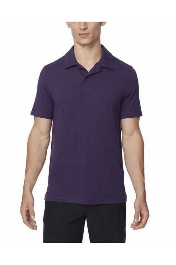 32 Degrees Cool Mens' Polo, Dark Plum, Medium - NEW