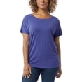thumbnail image 1 of 32 Degrees Cool Short Sleeve Shirt/Tee Ribbed Top, Royal Blue, L, 1 of 4