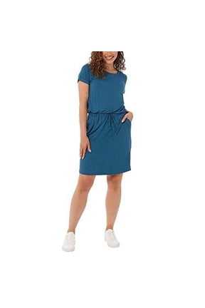 Ladies' Soft Lux Dress (Heather quiet teal, XXL)