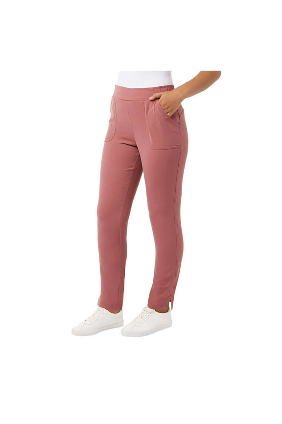Cool Women Ladies Lightweight Pull-on Twill Pants Garnet Rouge