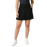 32 Degrees Cool Women's Flyweight Pull-On Skort with Mesh Liner and 2 ...