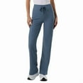 thumbnail image 1 of 32 Degrees Cool Women's High Rise Ribbed Active Yoga Semi-Flare Pant, Blue, X-Large, 1 of 4