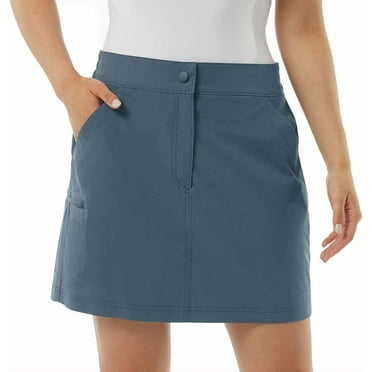 32 Degrees Cool Women's Lightweight Tech Skort (Vintage Indigo, XL)