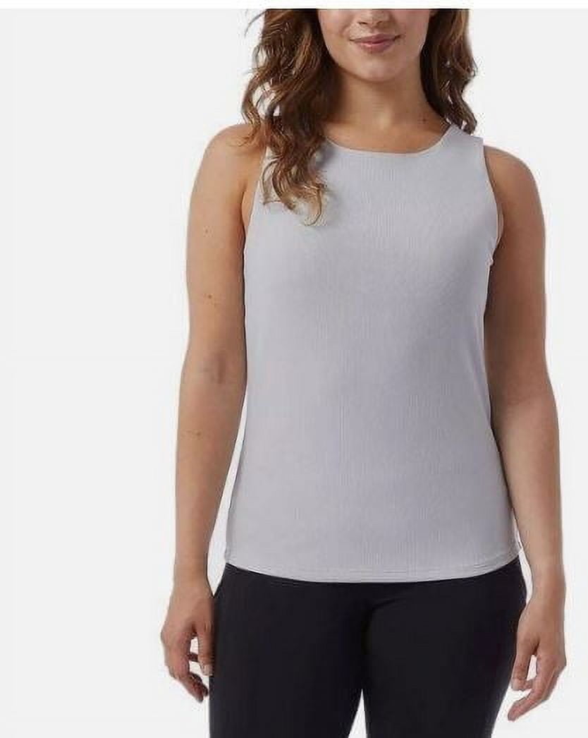 32 Degrees Cool Women's Ultra Soft Cotton Tee 3-Pack - Black, Black, Heathered Grey, Large