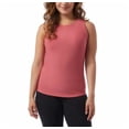 thumbnail image 1 of 32 Degrees Cool Women's Ribbed Fitted Bra Tank, Slate Rose XL, 1 of 2