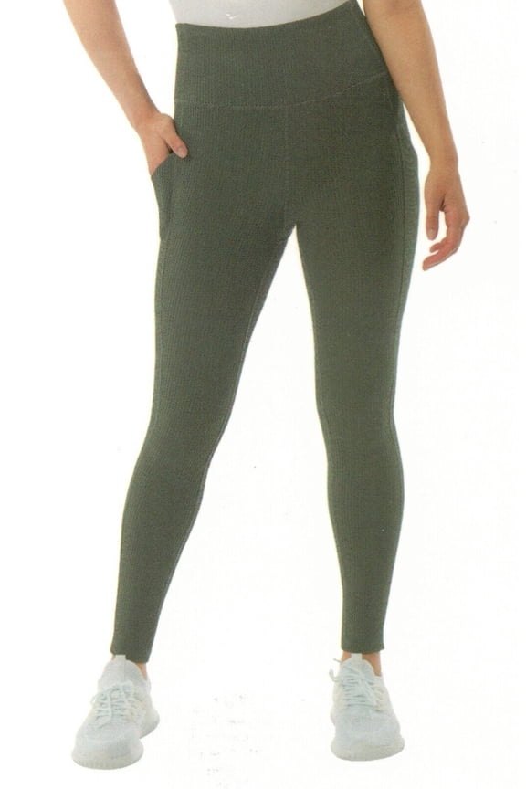 32 Degrees Cool Women's Ribbed Legging (Urban Chic, Medium)