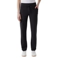 thumbnail image 1 of 32 Degrees Cool Women's Stretch Straight Leg Ribbed Pant with Pockets (Black, Small), 1 of 4