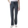 thumbnail image 1 of 32 Degrees Cool Women's Stretch Straight Leg Ribbed Pant with Pockets (Blue, X-Large), 1 of 4