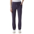 thumbnail image 1 of 32 Degrees Cool Women's Stretch Straight Leg Ribbed Pant with Pockets (Purple, X-Large), 1 of 4