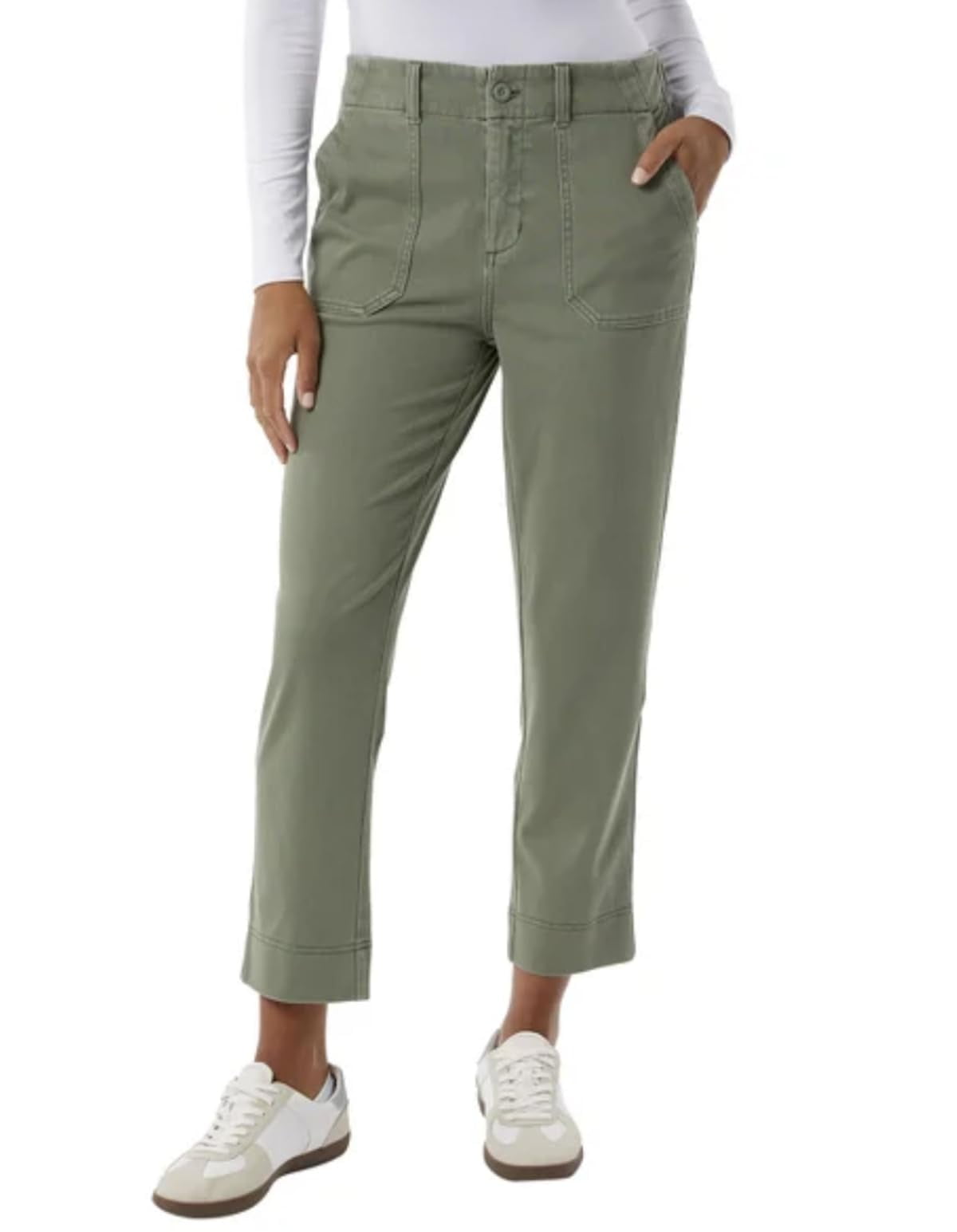 32 Degrees Cool Women's Stretch Twill Ankle Length Cropped Pant
