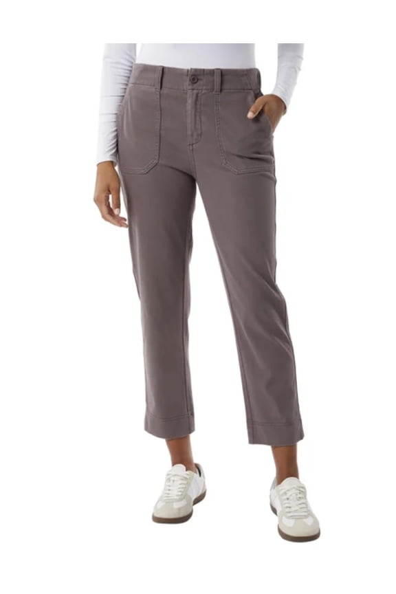 32 Degrees Cool Women's Stretch Twill Ankle Length Cropped Pant (US, Alpha, XX-Large, Regular, Regular, Purple)