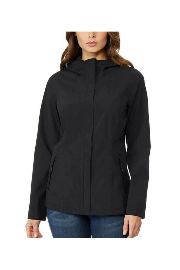 Cool Women's Waterproof Rain Jacket, Black Medium