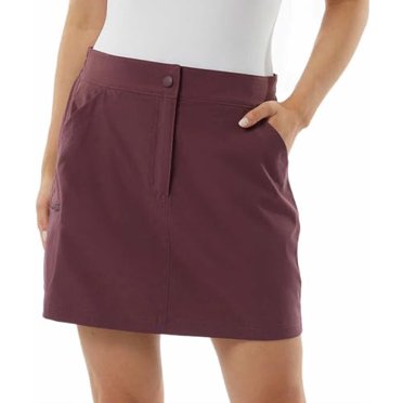 32 Degrees Ladies' Skort In Coral - Athletic Skirt With Shorts Built-In, Size Large
