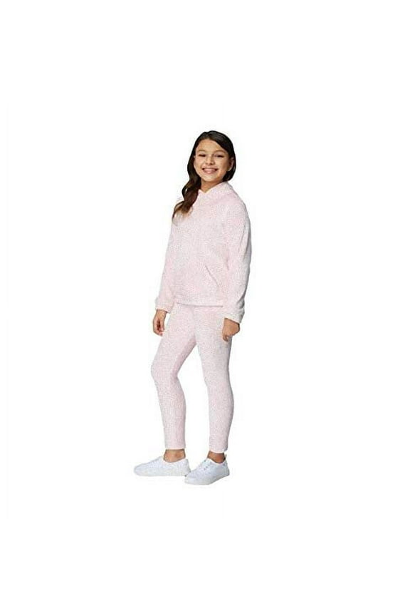 Heat Girls Hoodie & Leggings Set (Pink, X-Small 3/4)