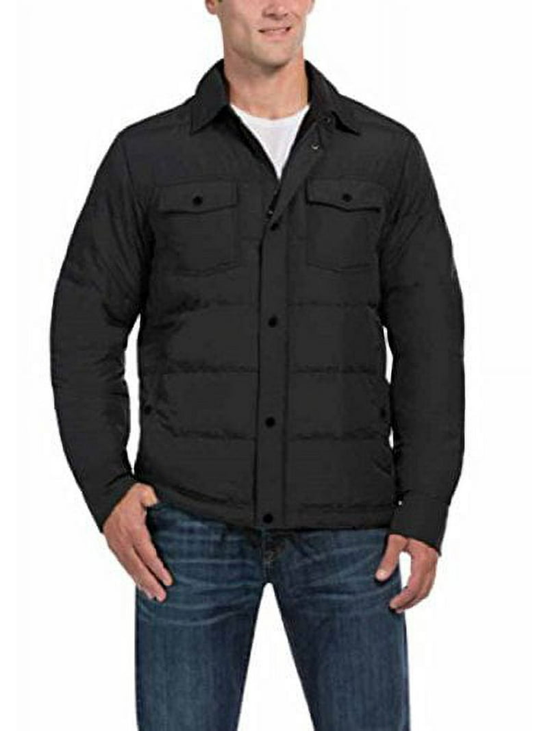 32 Degrees Heat Men's Ultra Light Down Shirt Full Zip Jacket (XX