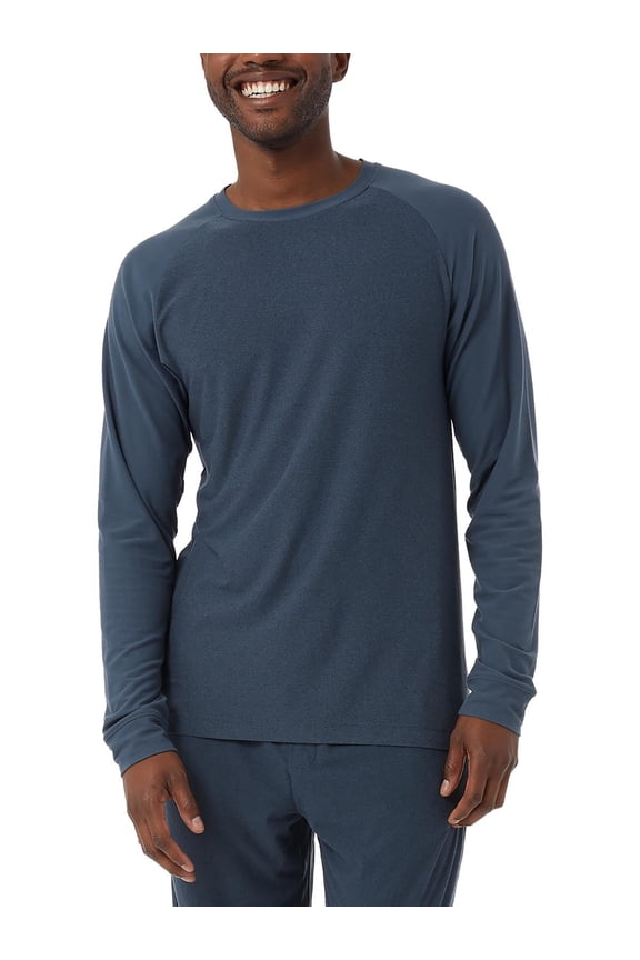 Heat Mens Colorblock Knit Sleep Shirt