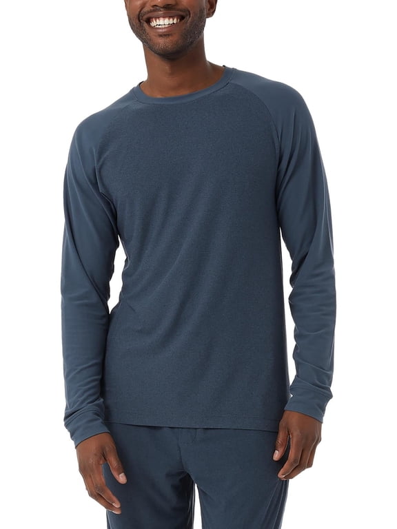 Heat Mens Colorblock Knit Sleep Shirt