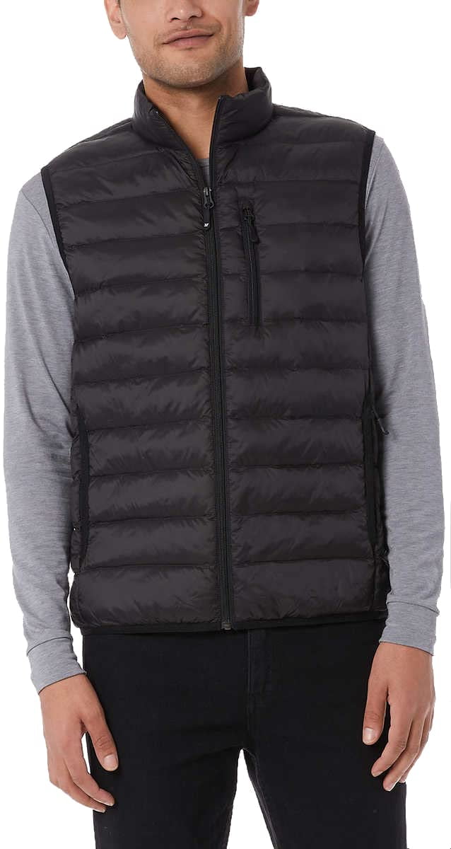 32 Degrees Heat Mens Lightweight Down Alternative Vest (Black Medium