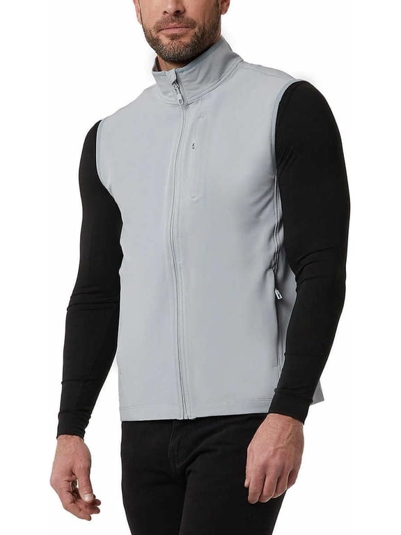 Heat Mens Midweight Tech Vest (US, Alpha, XX-Large, Regular, Regular, Gray)