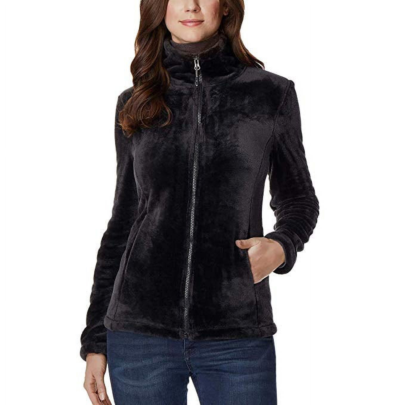 32 Degrees Heat Women Soft and Cozy Plush Velvet Full Zip Jacket