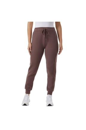 Heat Women's Active Tech Jogger Pant with Pockets, Brown, Large