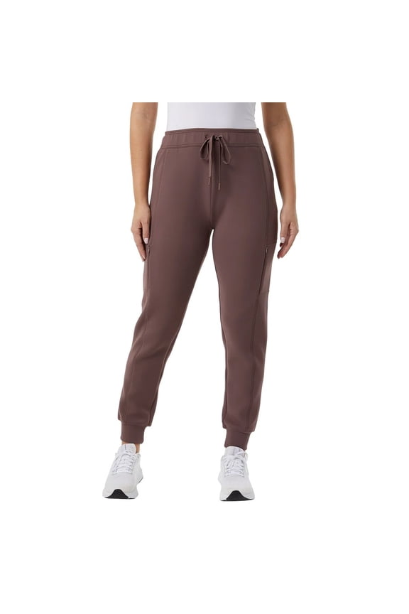 Heat Women's Active Tech Jogger Pant with Pockets, Brown, Large