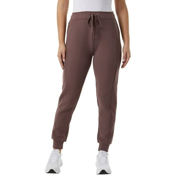 32 Degrees Heat Women's Active Tech Jogger Pant with Pockets, Brown, Small