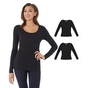 32 Degrees Womens 2 Pack Ultra Light Thermal Baselayer Scoop Top