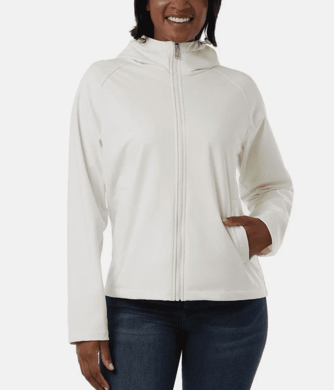32 Degrees Women's Softshell Jacket Cream XL - Walmart.com