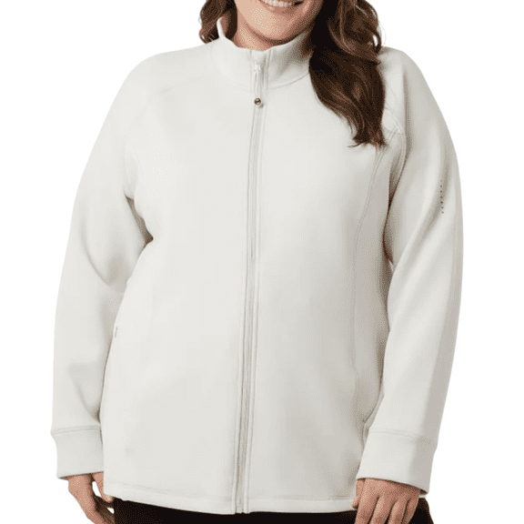 32 Degrees Heat Women's Full Zip Active Tech Jacket, Tan, XXL