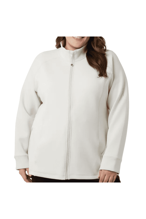 Heat Women's Full Zip Active Tech Jacket, Tan, XXL